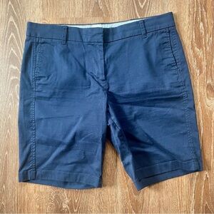 J. Crew Navy Blue Bermuda Length Shorts 12